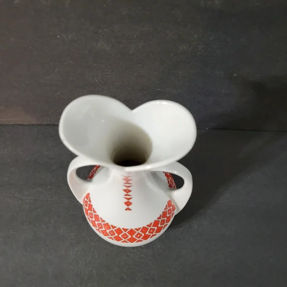 Ukrainian Art Pottery Vase Double Handles - Picture 3 of 8